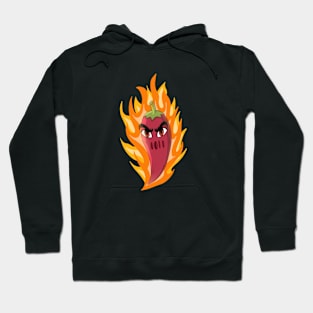 Ragging pepper shooting on fire Hoodie